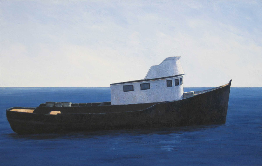 Helmut Guth, Moulin près de l´Isle-sur-la-Sorgue , huile sur toile, 100 x 190 cm